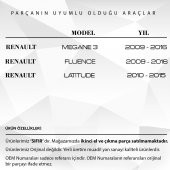 Renault Megane 3, Fluence 3, Latitude  için Cam Düğme Kapağı Ön Sağ ve Arka Sağ&Sol (2 Adet) - 2