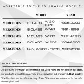 Mercedes C Class W202 için Radyo Düğme Kapağı - 2