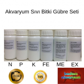Akvaryum Sıvı Bitki Gübresi Seti 6’lı N-P-K-ME-Fe-Ex - 1