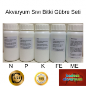 Akvaryum Sıvı Bitki Gübresi Seti 5’li N-P-K-ME-Fe - 1