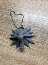 Witcher Kurt Okulu Madalyon Kolyelik Zincirsiz Organik Plastikten - 11