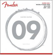 Fender Super 250s Guitar Strings Nickel Plated Steel Ball End 250L Gauges .009-.042 String Sets - Elektro Gitar Teli - 1