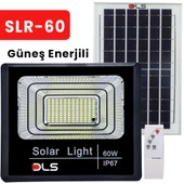 60W Güneş Enerjili Projektör Bahçe Aydınlatma Solar LED DLS thumbnail 1