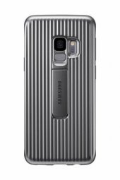 Samsung S9 G960 Protective Standing Kılıf Gümüş EF-RG960CSEGWW - 1