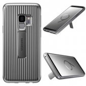 Samsung S9 G960 Protective Standing Kılıf Gümüş EF-RG960CSEGWW - 2