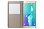 Samsung S6 Edge+ Plus S-View Kılıf Altın - EF-CG928PFEGTR - 3