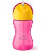 Avent SCF798/02 Desenli Pipetli Bardak 300 ml - Kız - 1