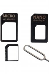Mikro Nano Sim Kart Dönüştürücü Ve Sim Çıkarma Aparatı - 1
