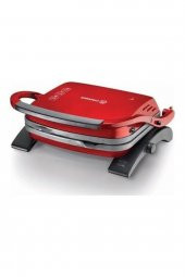 Korkmaz A329-16 Tostkolik Kırmızı 1800 W Granit Tost Makinesi - 1
