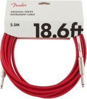 FENDER ORİGİNAL INSTRUMENT CABLE FİESTA RED 5.5 METRE KABLO - 1