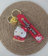 Sevimli Kedi Silikon Anahtarlık Ve Çanta Aksesuarı Süsü Oyuncak Aksesuar - 1