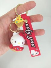 Sevimli Kedi Silikon Anahtarlık Ve Çanta Aksesuarı Süsü Oyuncak Aksesuar - 2