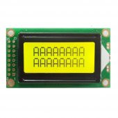 0802A 8x2 Karakter Lcd Modül Yeşil Display Ekran Yeşil Backlight 2 Satır 8 Karakter - 1