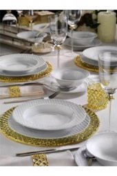 Kütahya Porselen Ekose 48 Parça 12 Kişilik Yemek Takımı - 1