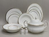 Monno Oro Gold Bone China 59 Parça 12 Kişilik 9959F28 Dekor Yemek Takımı - 1