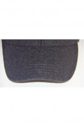 Kışlık Kaşe Deri Terekli Kep Beyzbol Şapka Kaşe Şapka Gri Tek Ebat - 3