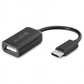 Usb Kablo Otg 3.1 Type-C Erkek 3.0 Dişi 20 Cm Çevirici Dönüüştürücü Siyah - 1