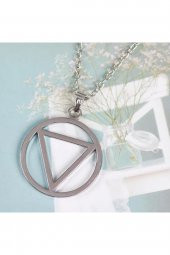 Naruto Sharingan Uzamaki Kunai Hokage Gri Metal Zincirli Kolye - 1