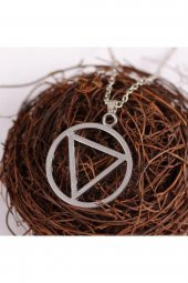 Naruto Sharingan Uzamaki Kunai Hokage Gri Metal Zincirli Kolye - 2