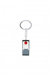 Naruto Sharingan Uzamaki Kunai Hokage Gri Metal Kart Anahtarlık - 1