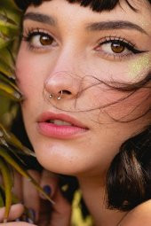 Altın Renk Mıknatıslı Fake Sahte Septum Piercing - 1