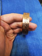 Ayarlanabilir Bakır Bileklik 17 cm Kalınlık 1 cm Sağlık İçin  Takınız - 1