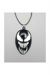 Siyah Marvel - Venom Logo Kolye  Aksesuar Şık Süs - 1