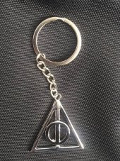 Harry Potter Ölüm Yadigarları Gümüş Rengi  Anahtarlık Hediyelik Aksesuar  Şık - 2