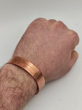 Ayarlanabilir Bakır Bileklik 17 cm Kalınlık 1,5 cm Sağlık İçin Takınız - 1