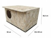 Dış Mekan Kedi evi Kedi kulübesi Barınak Yuva Sudan Etkilenmez - 1