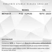 Renault 12  Toros için Dış Kapı Kolu 4lü Set - 2