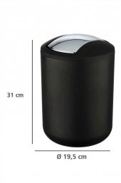 Çöp kovası siyah 20x30 (Brasil model) - 3