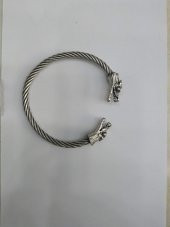 Ejderha Başlı Viking Bileklik Ayarlanabilir Şık Hediyelik - 1