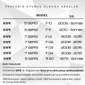 BMW 7 Serisi F10, 5 Serisi 520 için Klima Düğmesi Tuşu 2 Adet (Sağ-Sol) - 2