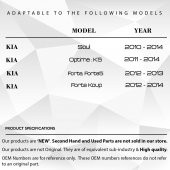 2 Adet Hyundai Kia için Direksiyon Kaplini Fiberi - 2