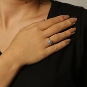 Oval Taşlı Yüzük - 1