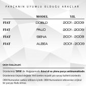 Fiat Doblo, Palio, Siena için Kaput Dayama Tel Tutucu Klipsi - 2