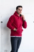 KAPŞONLU SLİMFİT POLAR ERKEK SWEATSHİRT - 8