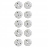 Mobilya Masa Sehpa Ayağı Bağlantı Aparatı Açılı Dereceli Ayak Tabanı Beyaz (10 ADET) - 1