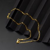 45 cm 14 Ayar Altın Zincir (2,5 mm Enli) thumbnail 6