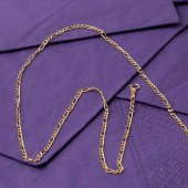 45 cm 14 Ayar Altın Zincir (2,5 mm Enli) thumbnail 7