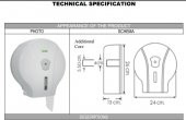 Vialli Mj1 Mini Jumbo Wc Kağıdı Dispenseri Beyaz - 3