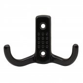 Noktalı Vestiyer Duvar Askısı Dolap Elbise Askılığı Siyah Metal Askı - 1