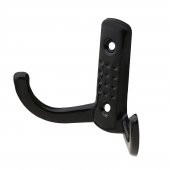 Noktalı Vestiyer Duvar Askısı Dolap Elbise Askılığı Siyah Metal Askı - 4