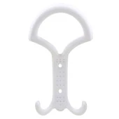 Noktalı Portmanto Vestiyer Duvar Askısı Metal Dolap Elbise Askılığı Beyaz thumbnail 1