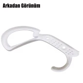 Noktalı Portmanto Vestiyer Duvar Askısı Metal Dolap Elbise Askılığı Beyaz thumbnail 5