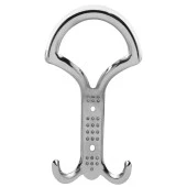 Noktalı Portmanto Vestiyer Duvar Askısı Metal Dolap Elbise Askılığı Krom - 1