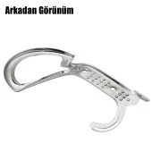 Noktalı Portmanto Vestiyer Duvar Askısı Metal Dolap Elbise Askılığı Krom - 5