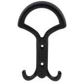 Noktalı Portmanto Vestiyer Duvar Askısı Metal Dolap Elbise Askılığı Siyah - 1