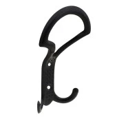 Noktalı Portmanto Vestiyer Duvar Askısı Metal Dolap Elbise Askılığı Siyah - 2